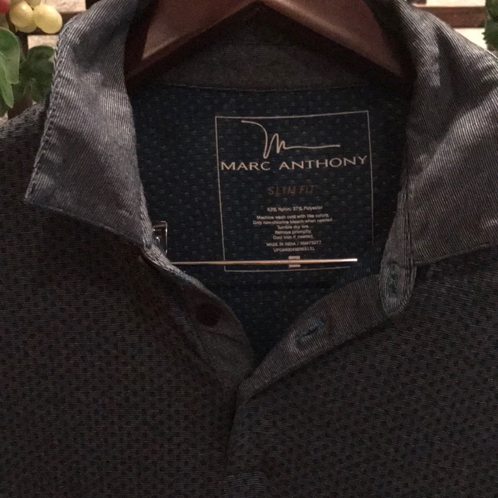 Marc Anthony Boys Dress Shirt Short Sleeve.